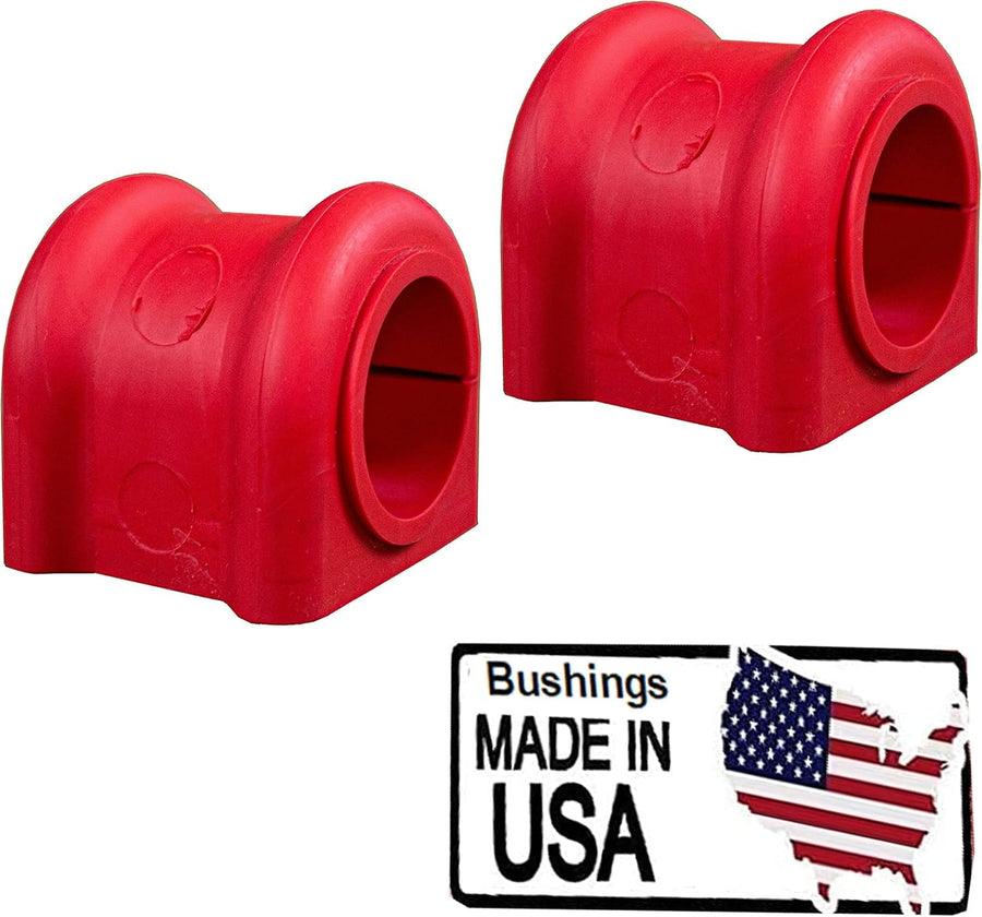 Suspension Dudes Front CODE RED Sway Bar Stabilizer Bushing Kit FITS Ram 1500 2500 3500, Wrangler, Durango 1994-2006, K7351 52038975 - Made In USA - 28 MM Bar