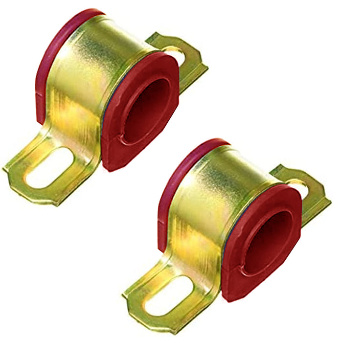 4 PC Front Sway Bar Bracket + CODE RED Bushing Kit FITS Select Models Blazer, Silverado 2500 HD, Suburban, Tahoe, Jimmy, Sierra, Yukon, Escalade, Bushings Made in USA K7326