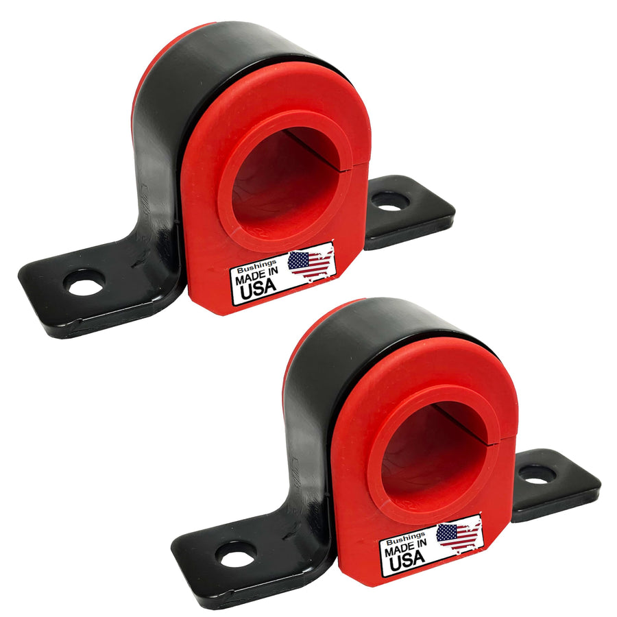 Suspension Dudes 4 PC Front Sway Bar Stabilizer Bracket + CODE RED Bushing Kit FITS Excursion 4WD 2000-2005, Bushings Made In USA, 36 MM Bar