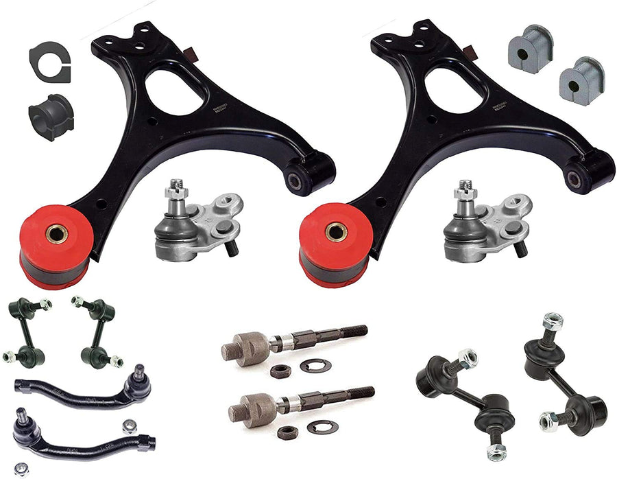 16PC Complete Control arm Suspension Kit FITS 2006-2011 Honda Civic excludes Si Models