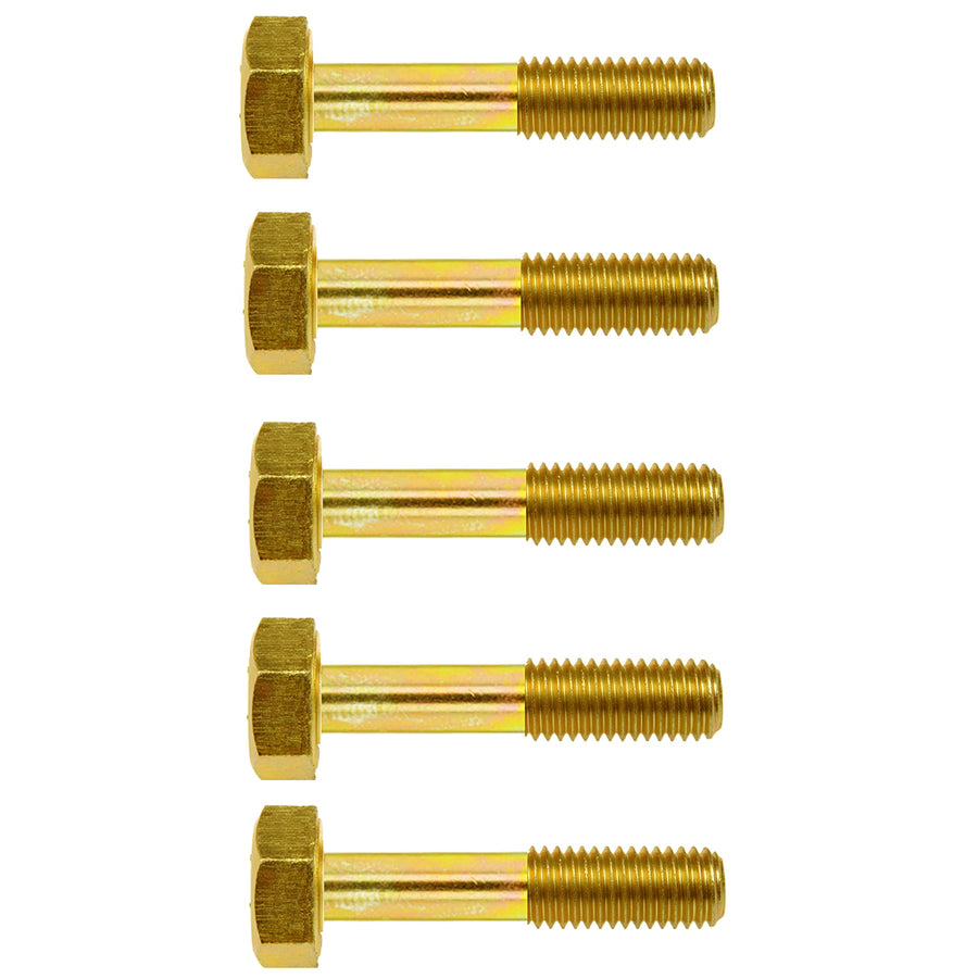 Hex Bolts M12-1.25 x 70, Fine Thread Class 10.9 Yellow Zinc