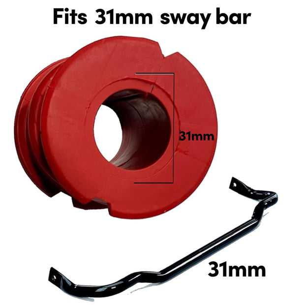 Suspension Dudes CODE RED Front Sway Bar Stabilizer Bushing Kit FITS Charger, Challenger, 300, 2015-2023 - Bar Size 31 MM - Bushings Made In USA 68219853AA