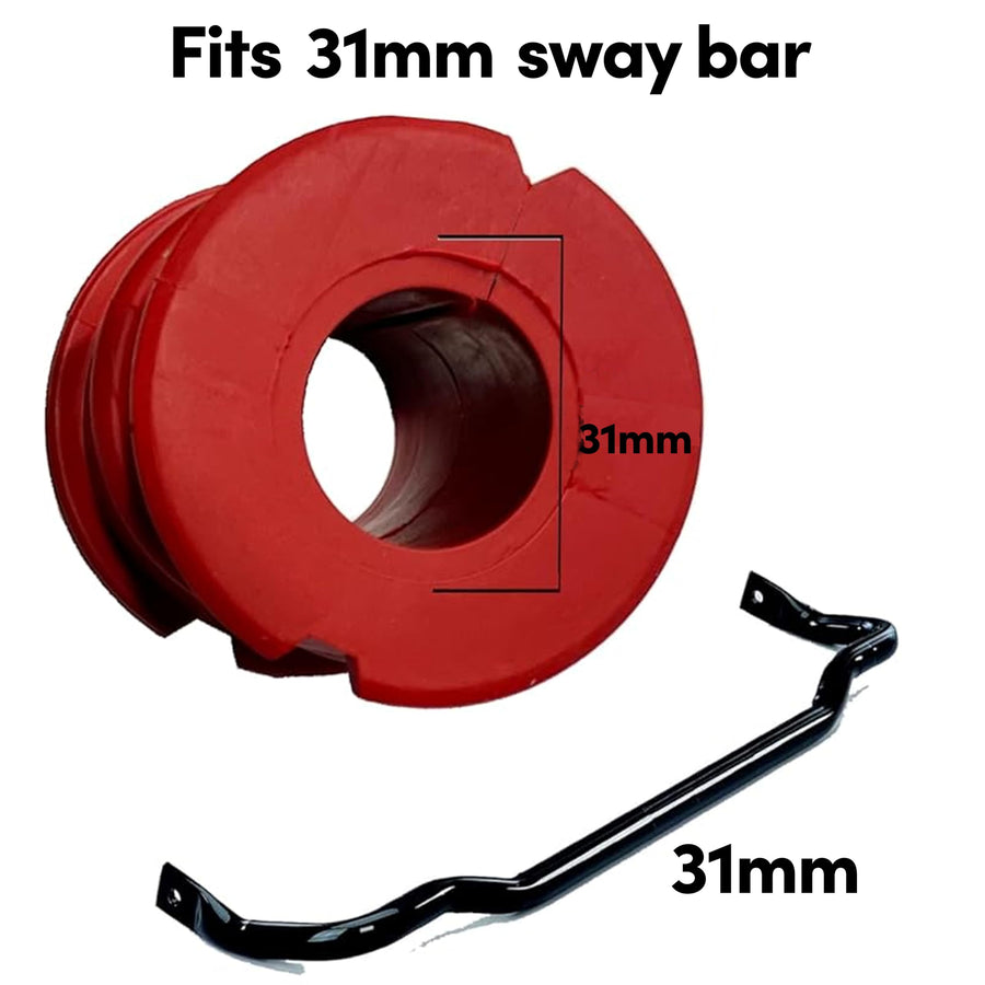 Suspension Dudes CODE RED Front Sway Bar Stabilizer Bushing Kit FITS Charger, Challenger, 300, 2015-2023 - Bar Size 31 MM - Bushings Made In USA 68219853AA