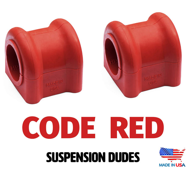 Suspension Dudes Front CODE RED Sway Bar Stabilizer Bushing Kit FITS Explorer, Mountaineer, Ranger, Aviator, Pickup, 1998-2011, K80080 - Made In USA - 29 & 30 MM Bar