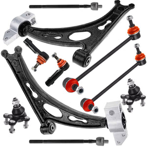10PC Front Lower Control Arms Suspension Kit FITS Audi Volkswagen