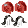 Suspension Dudes PAIR Rear Sway Bar CODE RED Bushing Kit FITS Cadillac, Avalanche, Suburban, Savana, Express, Silverado, Tahoe,Yukon, 1995-2020 Bushings Made In USA, 33MM Stabilizer Bar, K6439 928-565