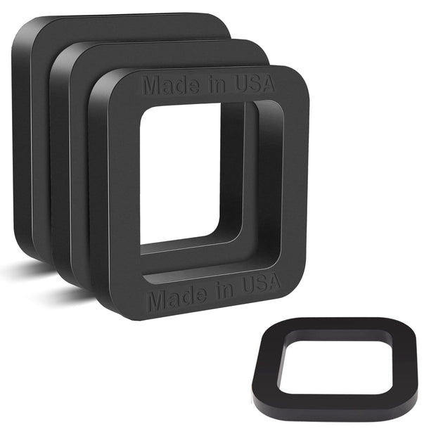 Suspension Dudes 2-inch Hitch Receiver Silencer Pad Reduces Rattle and Noise, Provides Cushion Between Hitch Receiver and Tow Hitches, Made in USA(Three pc 13.2mm Wide,One Hitch 6.75mm Wide)