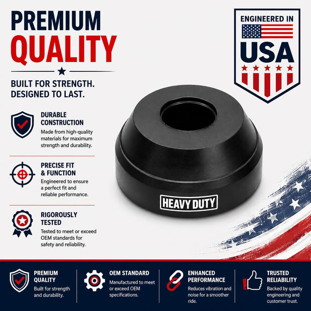 Heavy Duty Fleet Addition Front Suspension Radius Arm Bushing Kit (pair) for Bronco Ranger FORD F150 F250 F350 Explorer, Mazda B2300 B3000 B4000 Navajo