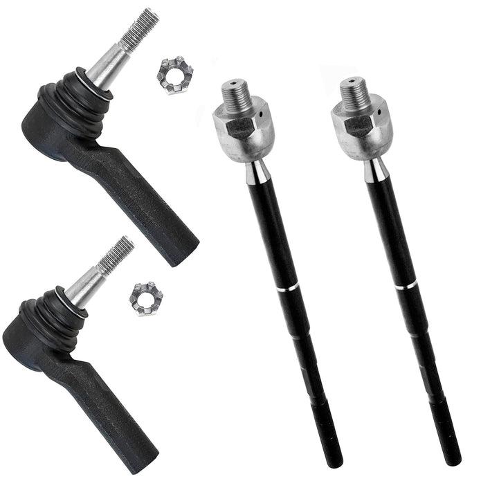 4PC Inner/Outer Tie Rod Ends FITS 2010-2015 Chevrolet Camaro