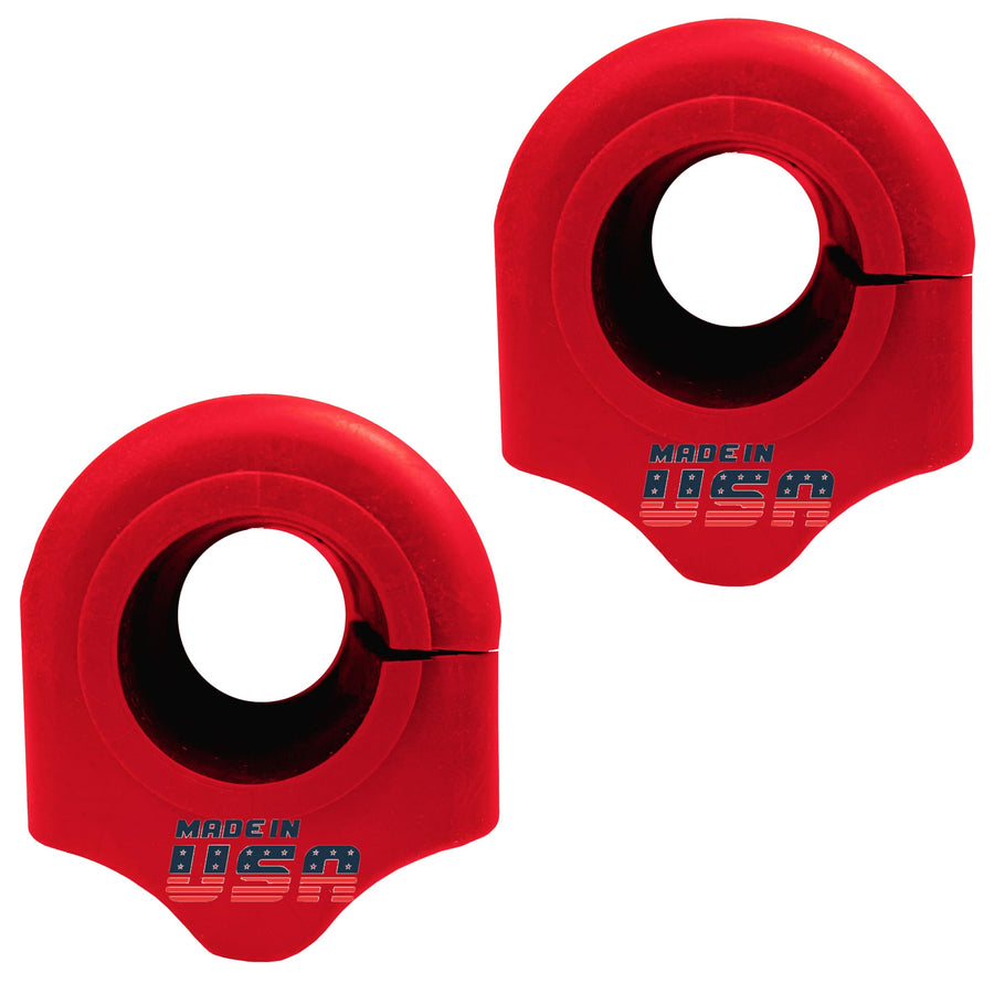 Suspension Dudes Front Sway Bar Stabilizer CODE RED Bushing Kit Fits Wrangler 2018-2024, Gladiator 2020-2024, 68251384AB 68251376AA - Bushings Made In USA - Bar Size 31.75mm