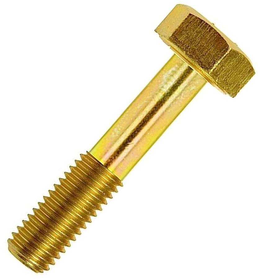 Hex Bolts M12-1.25 x 70, Fine Thread Class 10.9 Yellow Zinc Finish