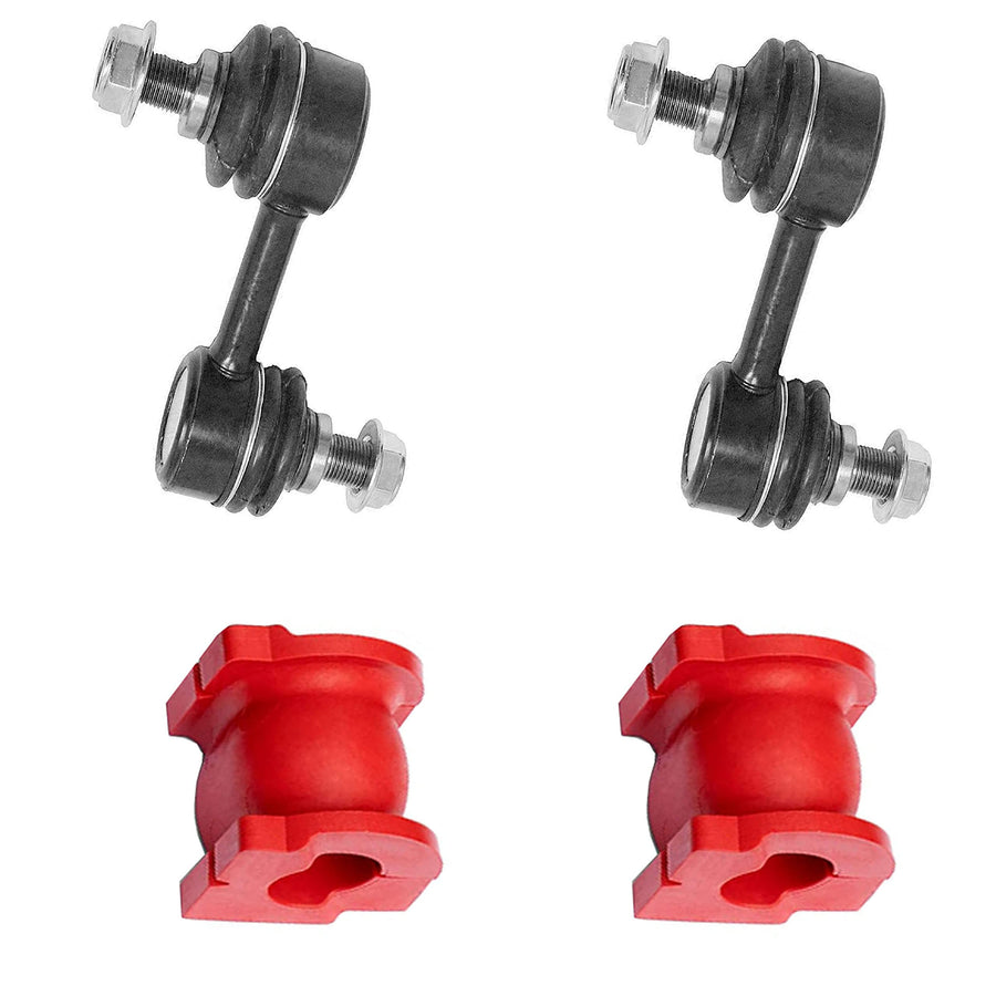 4PC Front Sway Bar Link + Front Bushing Kit FITS Acura TL 2007-2008, Bushings Designed and Manufactured in the USA K750092 K750093