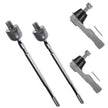 Pair Inner/Outer Tie Rod End Kit FITS Honda CR-V Japan Built Models 2007-2011, ES800510 EV800689