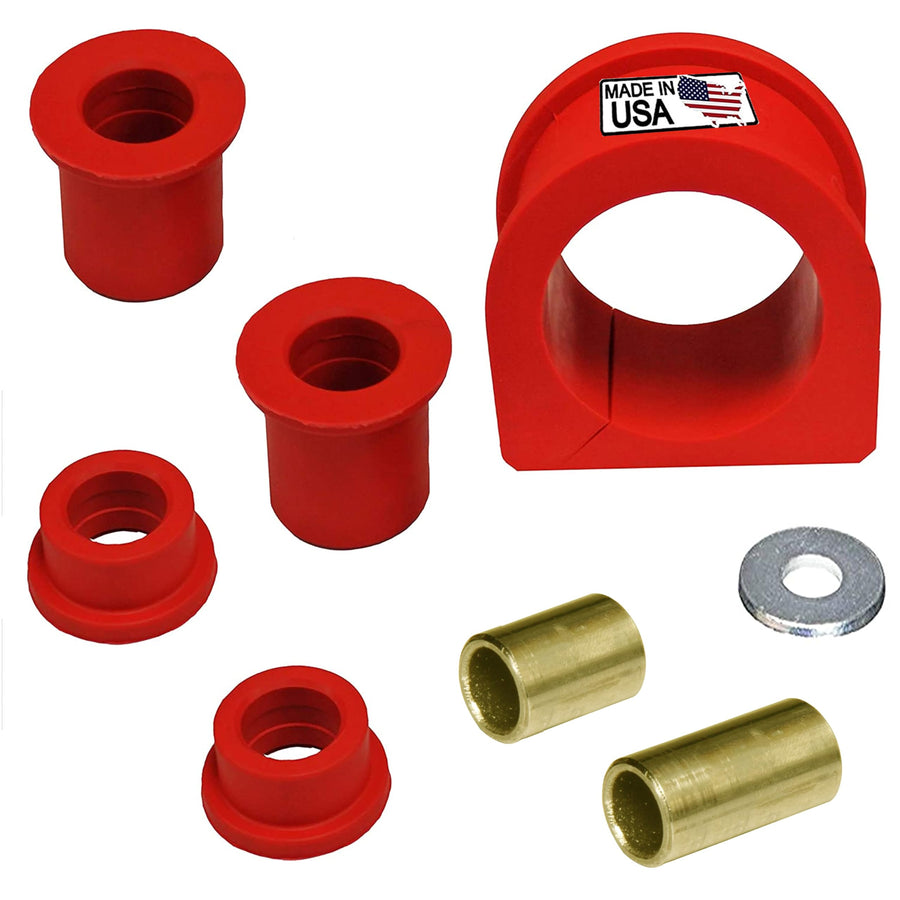 Suspension Dudes CODE RED Rack & Pinion Bushing Kit Fits Tacoma 4WD 1995-2004, Tacoma 2WD W/Prerunner 1998-2004, Improved Design Avoids Replacing Entire Rack - Bushings Made In USA - K200164 541-464