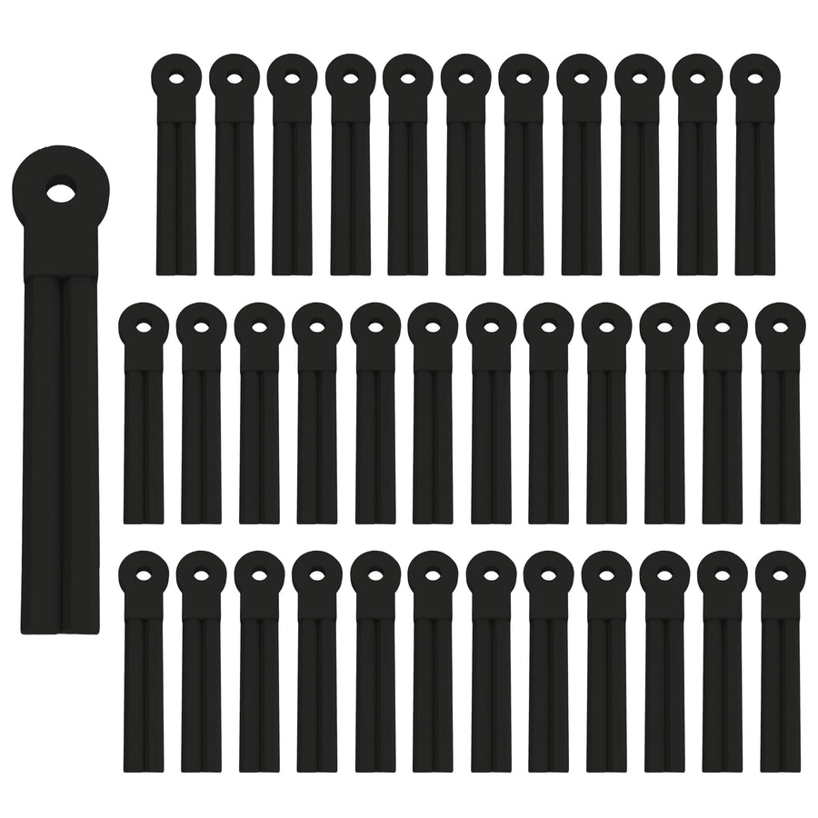 Push-N-Load Flexible Plastic Trimmer Blades, Universal Fit for 5/16-Inch Pin Hole Trimmers, Durable and Efficient, Comes in a Convenient 36-Pack Perfect for Cutting Grass and Tackling Light Brush-BLK