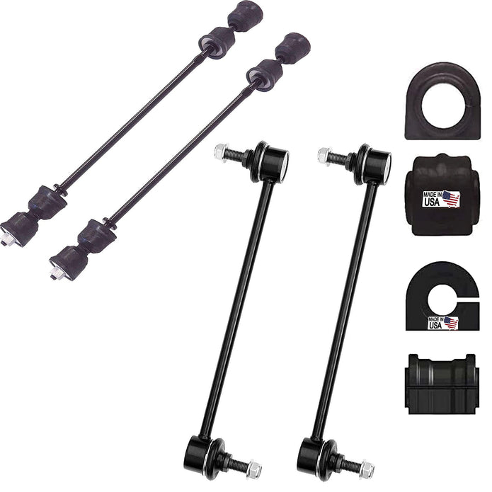 suspension dudes 8PC Front/Rear Stabilizer Links + SWAY BAR BUSHINGS GMC Acadia Traverse Enclave, Bushings Designed and Manufactured in The USA K750155 K700633