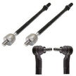 4 PC Inner/Outer Tie Rod End Kit FITS Select Models Volkswagen Audi, 2005-2019, EV80665 ES80666 ES80667