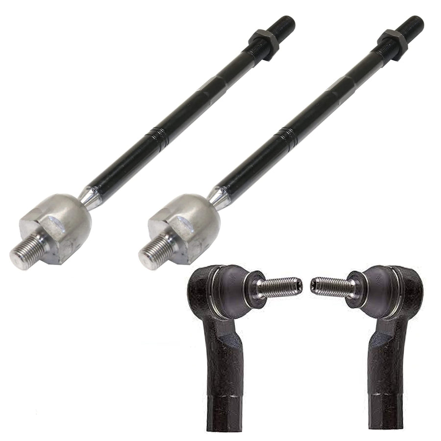 4 PC Inner/Outer Tie Rod End Kit FITS Select Models Volkswagen Audi, 2005-2019, EV80665 ES80666 ES80667