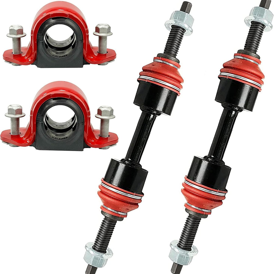 Suspension Dudes 6PC Front Sway Bar Stabilizer CODE RED EXTREME OEM Bracket/Bushing Kit FITS F-150 2015-2020, Expedition 2007-2023, Navigator 2007-2023, K750074 K201486 7L1Z5484C Bushings Made In USA
