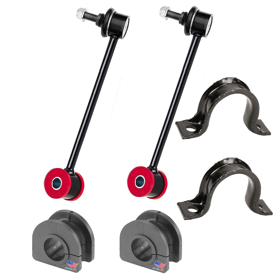 6PC Rear Sway Bar Links + Bracket/Bushing Kit FITS Escalade 2007-2019 2WD 4WD, Avalanche 2007-2013, Tahoe 2000-2006, Yukon 2000-2006, Yukon 1500 2000-2006, K6700 K6476 88891781