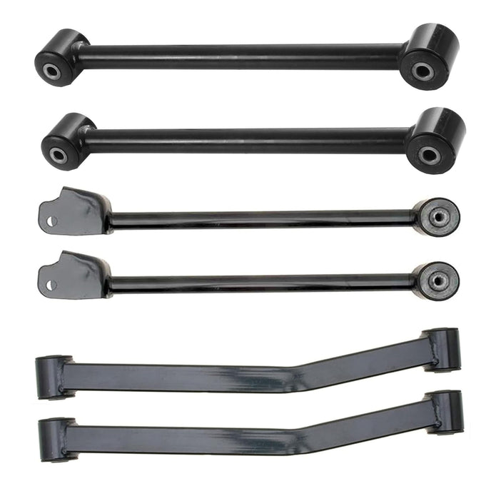 Suspension Dudes 21 PC Front Upper/Lower + Rear Lower Control Arm Kit + Ball joint Kit + Front/Rear Sway Bar Link Kit + Outer Tie Rod End Kit + Steering Drag Link, FITS Jeep Wrangler 2007-2018 RK64177
