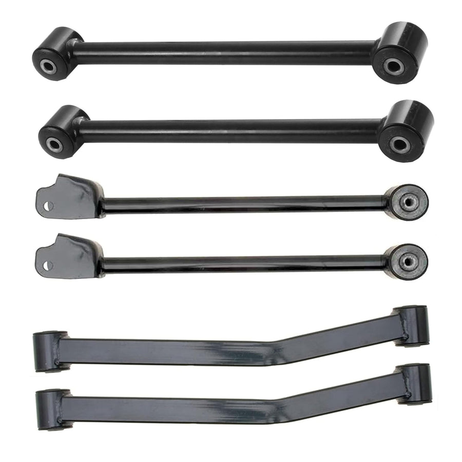 Suspension Dudes 21 PC Front Upper/Lower + Rear Lower Control Arm Kit + Ball joint Kit + Front/Rear Sway Bar Link Kit + Outer Tie Rod End Kit + Steering Drag Link, FITS Jeep Wrangler 2007-2018 RK64177