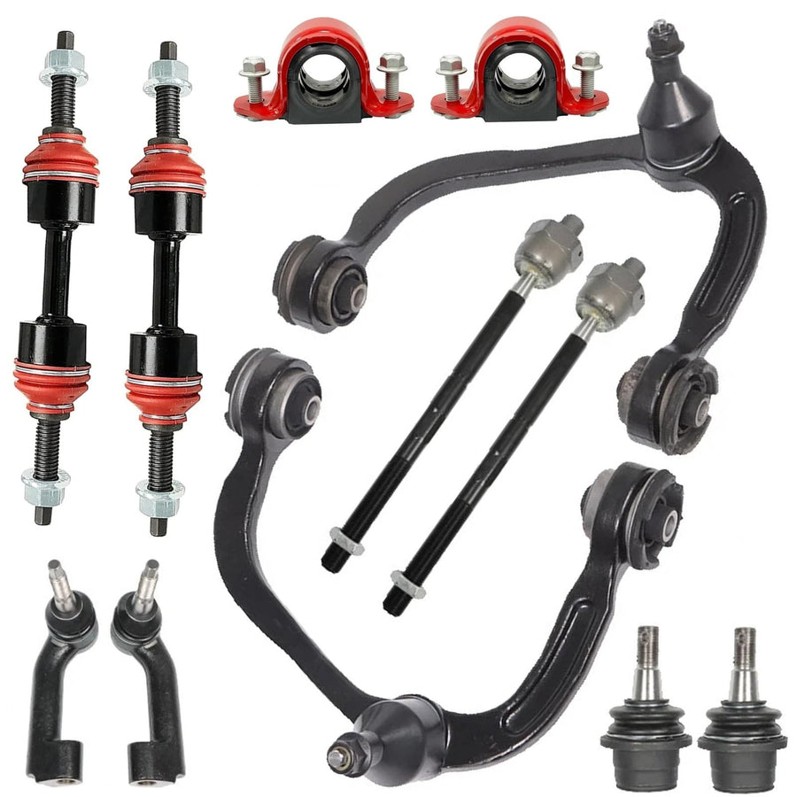 12PC Front Upper Control Arm Kit FITS 2005-2008 2WD ONLY Ford F-150 Lincoln Mark LT