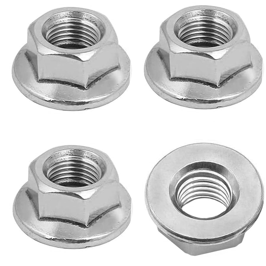 4PC M12 x 1.25MM Class 8 Flange Lock Nut