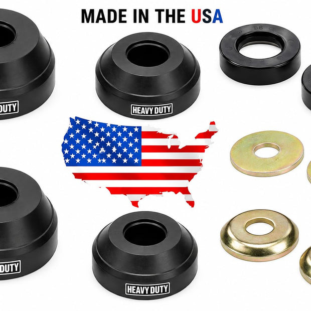 Heavy Duty Fleet Addition Front Suspension Radius Arm Bushing Kit (pair) for Bronco Ranger FORD F150 F250 F350 Explorer, Mazda B2300 B3000 B4000 Navajo