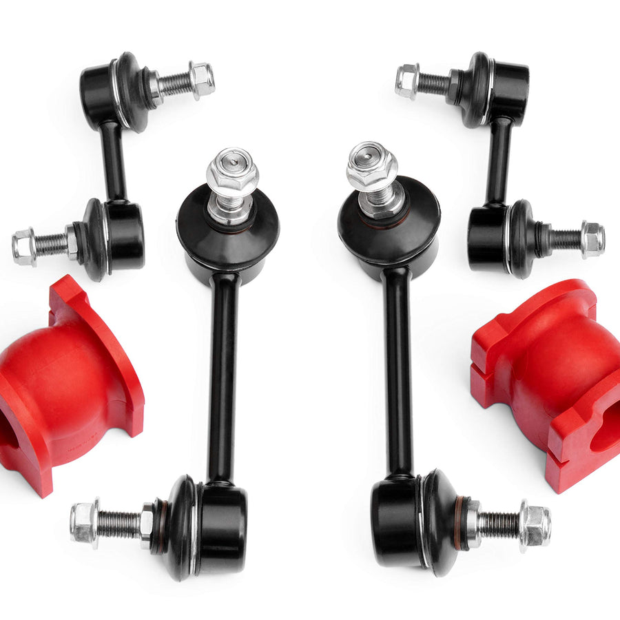 6PC Front/Rear Stabilizer Sway Bar Links + Front Bushings FITS Acura TL 2004-2006, Honda Accord 2003-2007, K90660 K90661 K90342 K90343 K201619