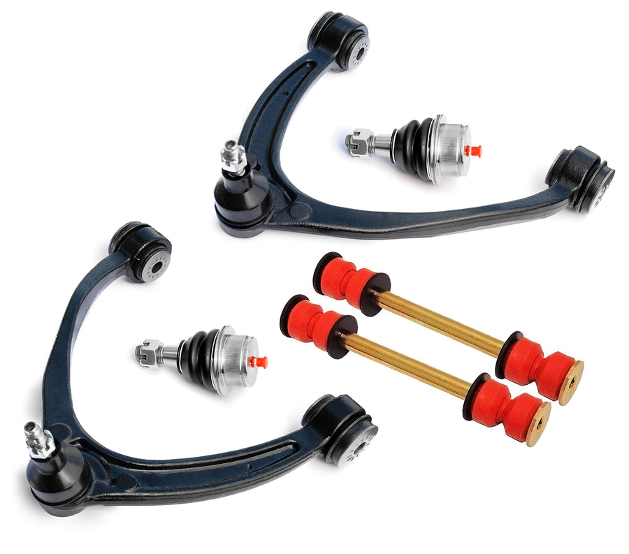 6PC Front Control-Arm Ball-Joints Sway-Bar-Links Kit for Silverado Tahoe Suburban Sierra