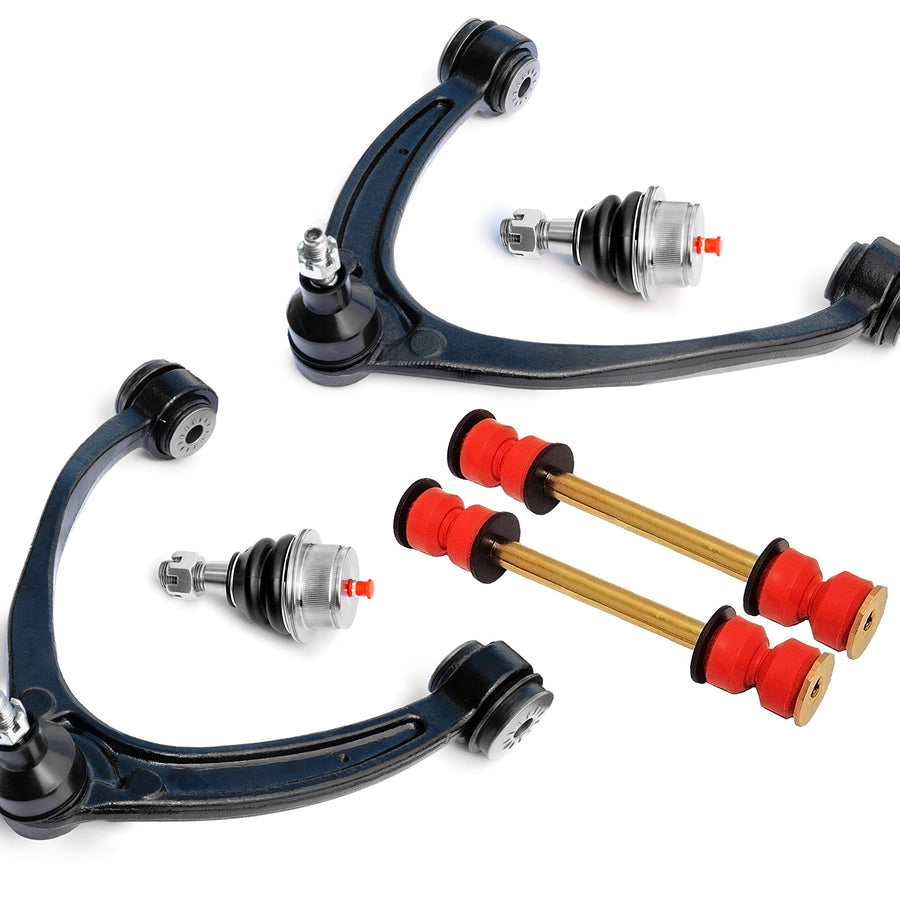 6PC Front Control-Arm Ball-Joints Sway-Bar-Links Kit for Silverado Tahoe Suburban Sierra
