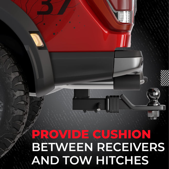 Suspension Dudes 2-inch Hitch Receiver Silencer Pad Reduces Rattle and Noise, Provides Cushion Between Hitch Receiver and Tow Hitches, Made in USA