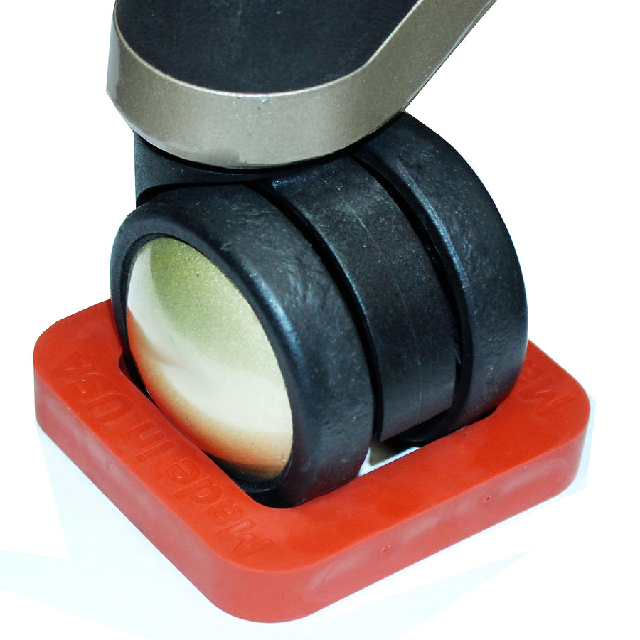 Rubber Furniture Caster Cups, Furniture Coasters Anti-Sliding Floor Grip for Office Chairs with Wheels Made in The USA