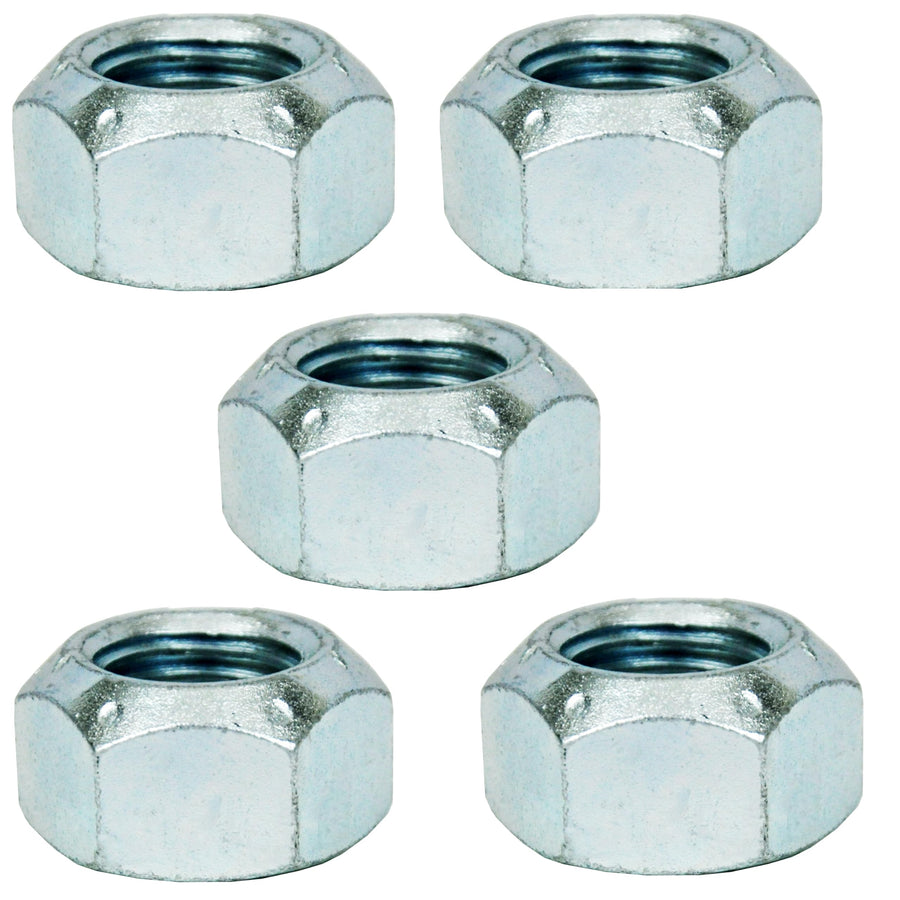 9/16x18 HEX Cone Head Zinc Clear Locknut Grade B