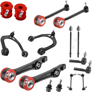 Suspension Dudes 16 PC Suspension Control Arm Kit for RWD Dodge Charger, Challenger, Chrysler 300, 2015-2023 K620177 K620178, Bushings Made In USA