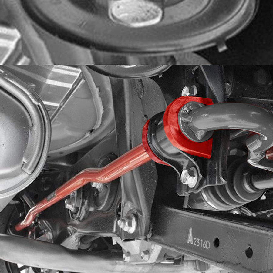 PAIR Front Sway Bar CODE RED EXTREME Bushing Kit FITS Escalade, Silverado, Avalanche, Suburban, Tahoe, Sierra, Yukon, 2007-2020 K200222 - Designed And Manufactured In USA, 36 MM Stabilizer Bar