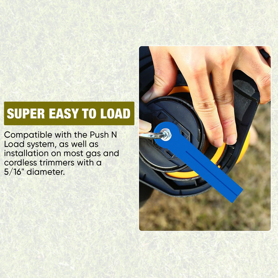 Push-N-Load Flexible Plastic Trimmer Blades, Universal Fit for 5/16-Inch Pin Hole Trimmers, Durable and Efficient, Comes in a Convenient 36-Pack Perfect for Cutting Grass and Tackling Light Brush- RED