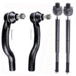 4 PC Inner/Outer Tie Rod End Kit FITS RAV4 2006-2018, ES800053 ES800054 EV800328