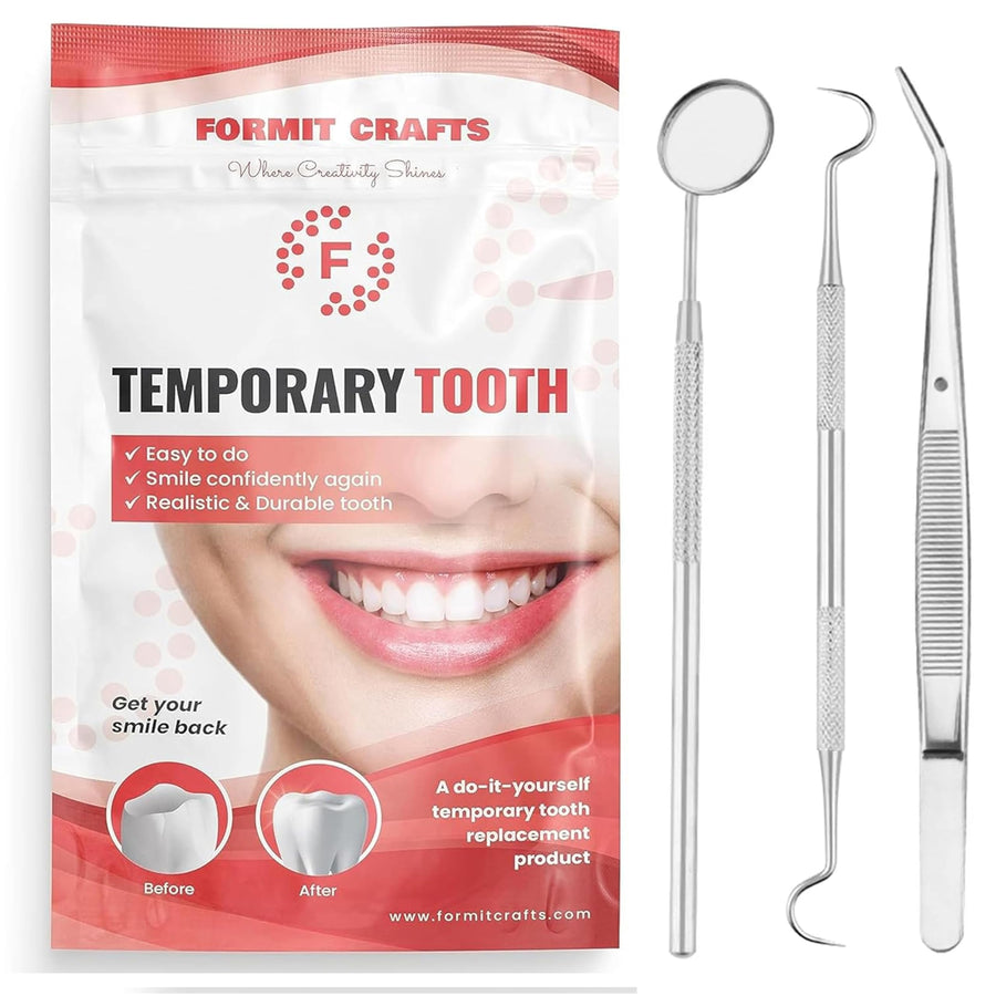Thermoplastic Beads for Teeth Repair– for DIY Tooth Filling – Moldable Thermal Beads for Teeth Repair – Ideal for Chipped, Cracked Teeth – Realistic and Durable