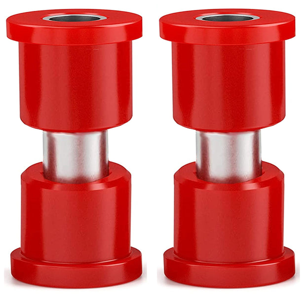 Suspension Dudes PAIR Front/Rear Frame Shackle Bushing Kit FITS Wrangler 1987-1995, CODE RED Bushings Made In USA SB376 52002552