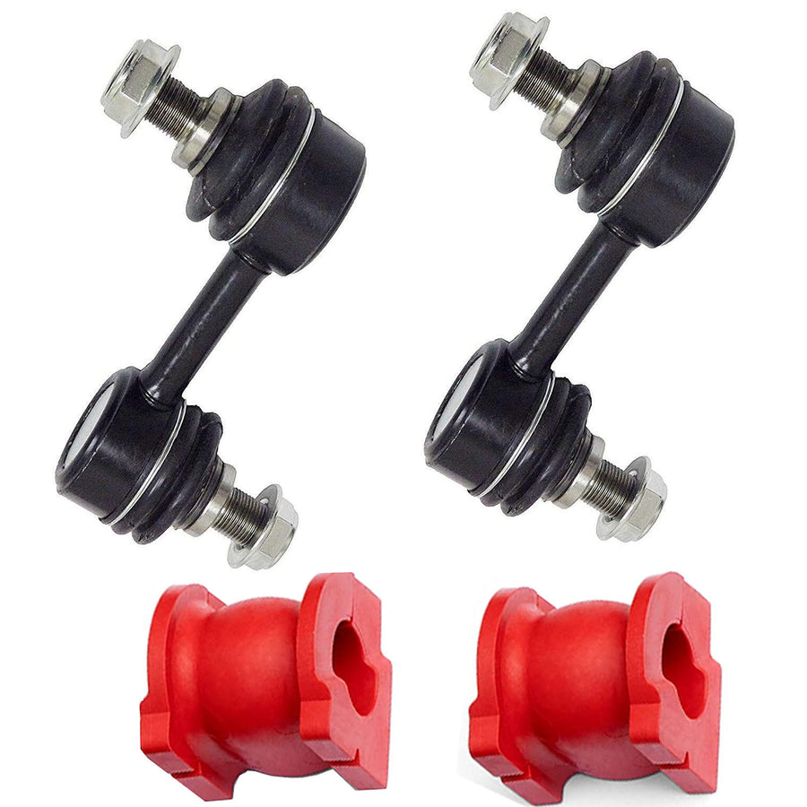 4PC Front Sway Bar Link + Front Bushing Kit FITS Acura TL 2007-2008, Bushings Designed and Manufactured in the USA K750092 K750093