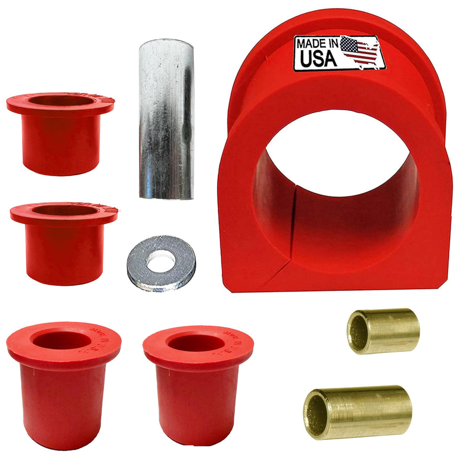 Suspension Dudes CODE RED Rack & Pinion Bushing Kit Fits Tacoma 4WD 1995-2004, Tacoma 2WD W/Prerunner 1998-2004, Improved Design Avoids Replacing Entire Rack - Bushings Made In USA - K200164 541-464