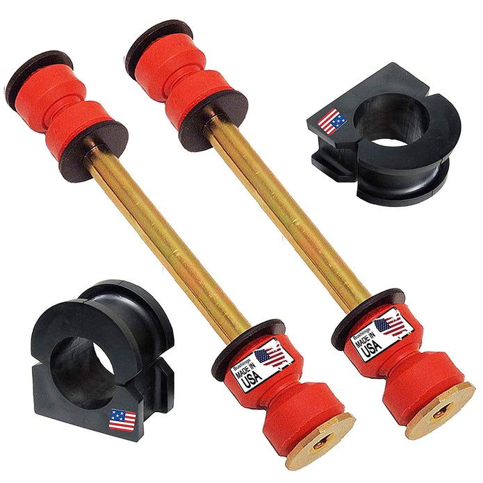 4PC Front sway bar link and Bushing For GMC Yukon, and Yukon XL 2007-2019 And Chevrolet Suburban 1500, Escalade Tahoe 2007-2019