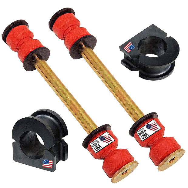4PC Front sway bar link and Bushing For GMC Yukon, and Yukon XL 2007-2019 And Chevrolet Suburban 1500, Escalade Tahoe 2007-2019