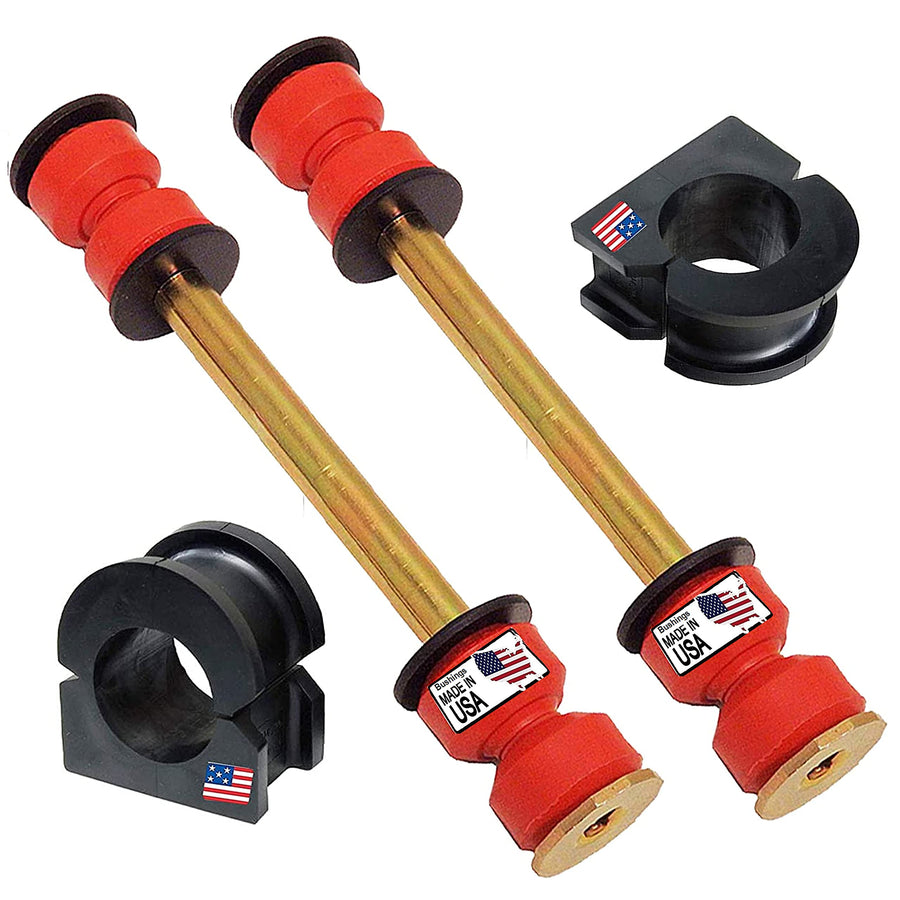 4PC Front sway bar link and Bushing For GMC Yukon, and Yukon XL 2007-2019 And Chevrolet Suburban 1500, Escalade Tahoe 2007-2019