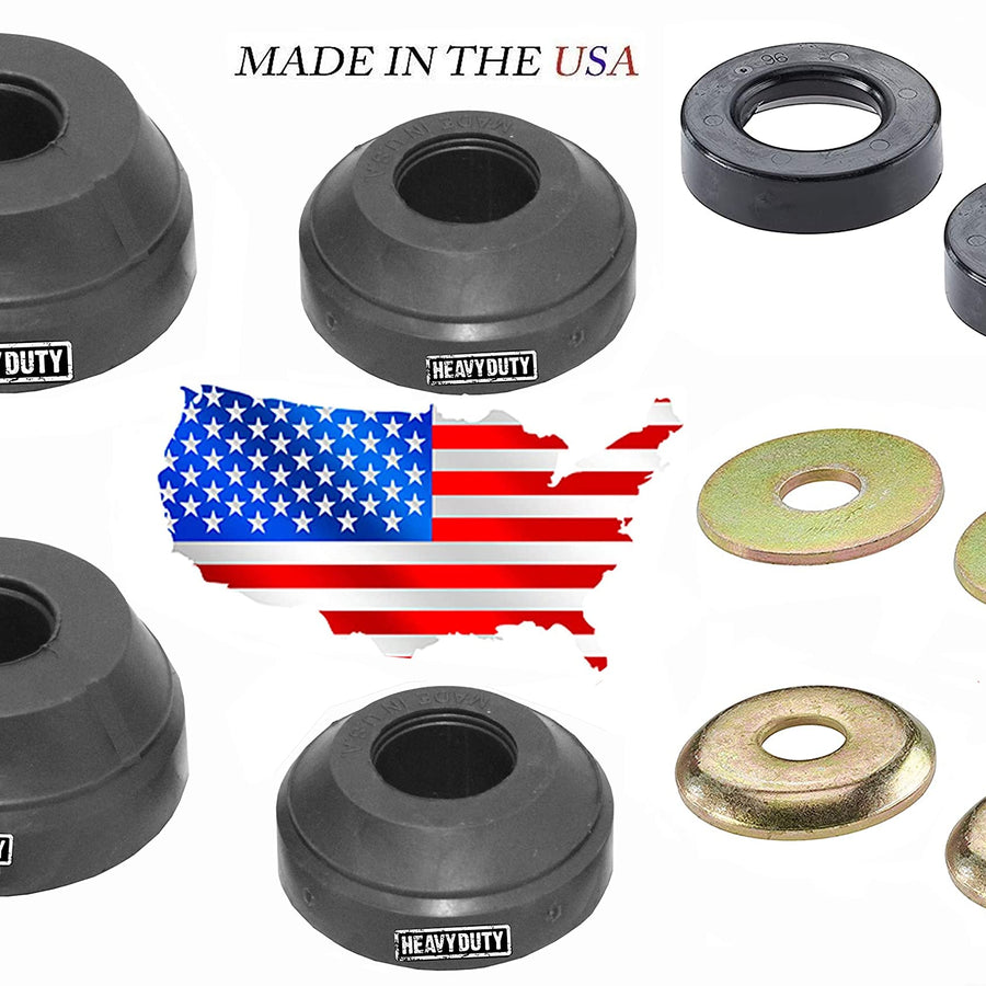 Heavy Duty Fleet Addition Front Suspension Radius Arm Bushing Kit (pair) for Bronco Ranger FORD F150 F250 F350 Explorer, Mazda B2300 B3000 B4000 Navajo