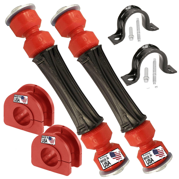 Suspension Dudes PAIR Front Sway Bar Stabilizer CODE RED Link Kit FITS Avalanche, Blazer, Escalade, Suburban, Sierra, Savana, Silverado, Tahoe, Yukon, Hummer, 1978-2019 K80631 K700539