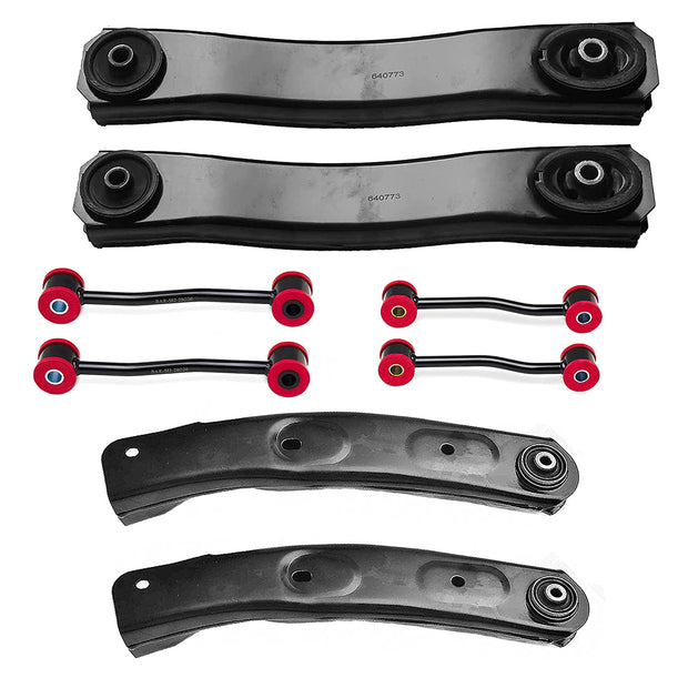 8Pcs Front Lower Control Arm K640797 K640773 And Sway Bar links Compatible with 1999 2000 2001 2002 2003 2004 Grand Cherokee