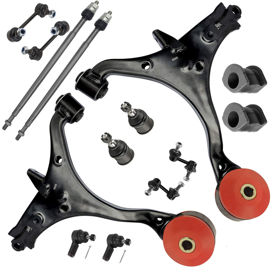 14PC Front Lower Control Arm Suspension Kit FITS 2001-2005 Honda Civic Excludes Si Acura EL